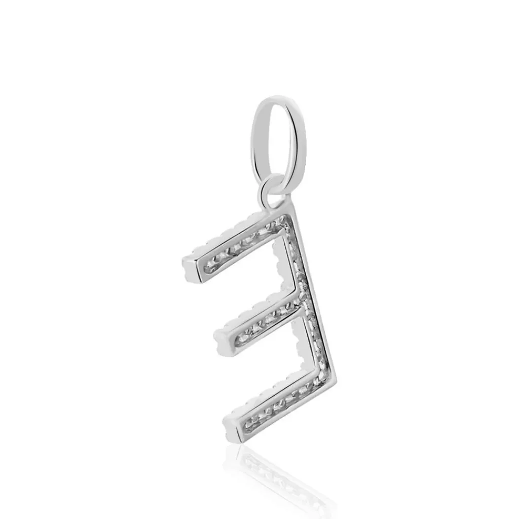 Histoire d'Or Pendentif Klementine Or Blanc Oxyde De Zirconium Sale