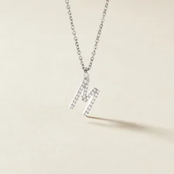 Histoire d'Or Pendentif Klementine Or Blanc Oxyde De Zirconium New