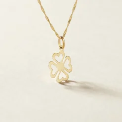 Histoire d'Or Pendentif Koulmia Trefle Or Jaune Discount