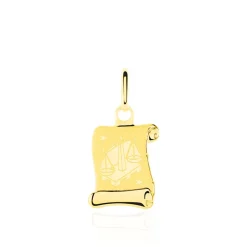 Histoire d'Or Pendentif Lamie Zodiaque Parchemin Or Jaune