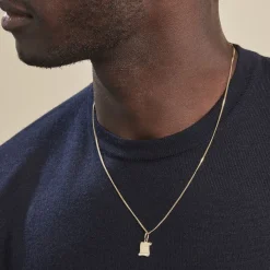 Histoire d'Or Pendentif Lamie Zodiaque Parchemin Or Jaune Discount