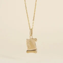 Histoire d'Or Pendentif Lamie Zodiaque Parchemin Or Jaune