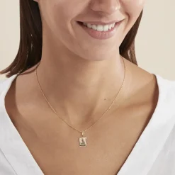 Histoire d'Or Pendentif Lamie Zodiaque Parchemin Or Jaune