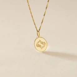 Histoire d'Or Pendentif Lamie Zodiaque Or Jaune New