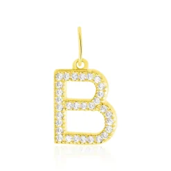 Histoire d'Or Pendentif Lettre B Or Jaune Oxyde Clearance
