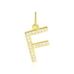 Histoire d'Or Pendentif Lettre F Or Jaune Oxyde Online