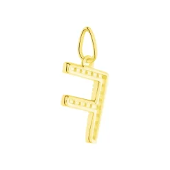 Histoire d'Or Pendentif Lettre F Or Jaune Oxyde Online