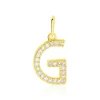 Histoire d'Or Pendentif Lettre G Or Jaune Oxyde Discount