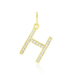 Histoire d'Or Pendentif Lettre H Or Jaune Oxyde Best