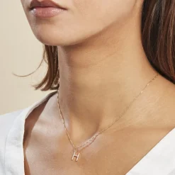 Histoire d'Or Pendentif Lettre H Or Jaune Oxyde Best