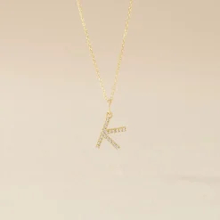 Histoire d'Or Pendentif Lettre K Or Jaune Oxyde Clearance