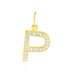 Histoire d'Or Pendentif Lettre P Or Jaune Oxyde Best