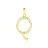 Histoire d'Or Pendentif Lettre Q Or Jaune Oxyde