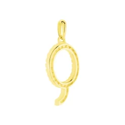 Histoire d'Or Pendentif Lettre Q Or Jaune Oxyde