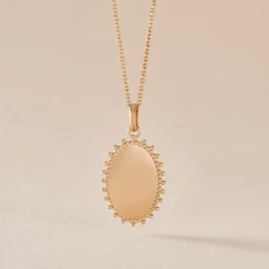 Histoire d'Or Pendentif Linette Plaque Or Doré Clearance