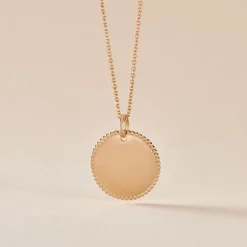 Histoire d'Or Pendentif Lulu Plaque Or Doré Sale