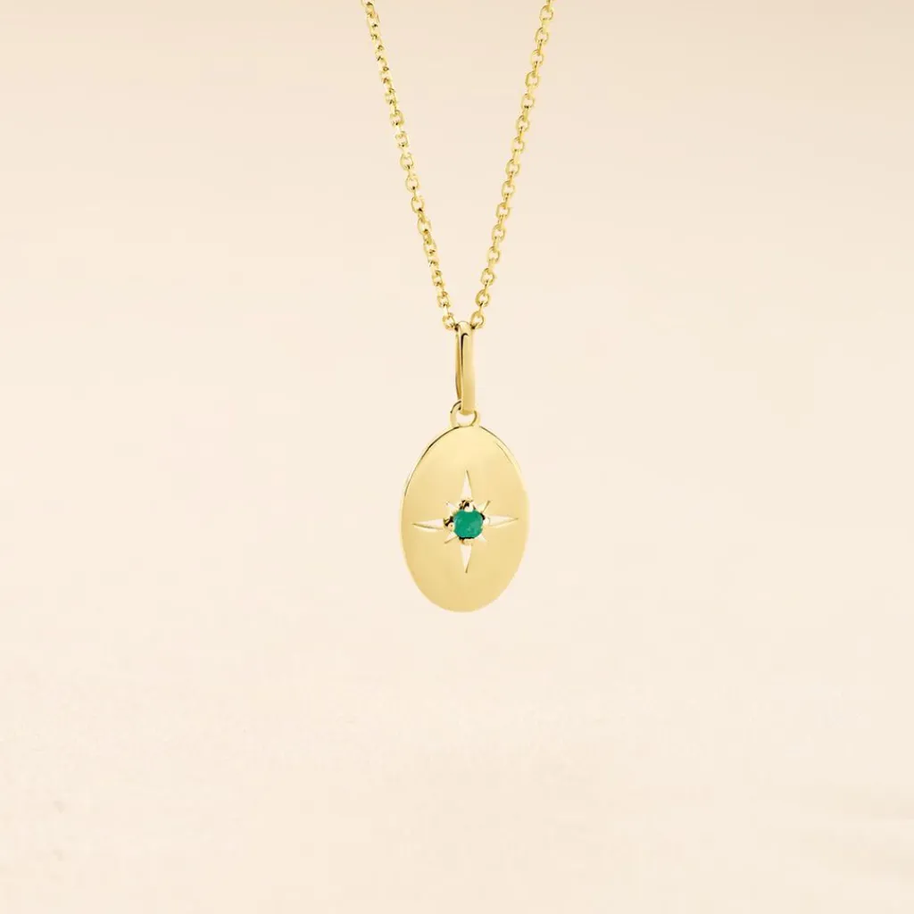 Histoire d'Or Pendentif Melchior Or Jaune Emeraude or jaune émeraude Discount
