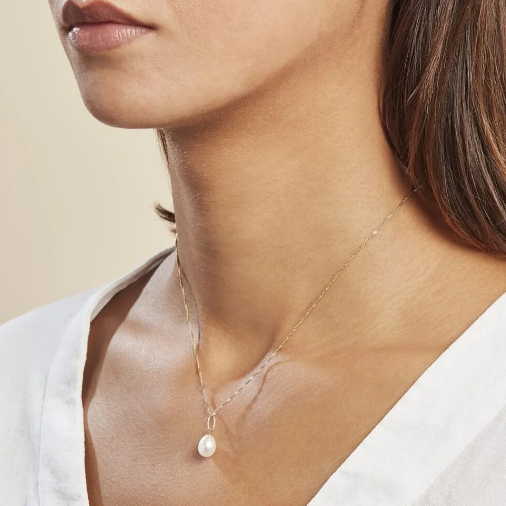 Histoire d'Or Pendentif Melody Or Jaune Perle De Culture Online