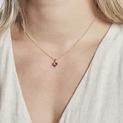 Histoire d'Or Pendentif Miyah Or Jaune Amethyste New