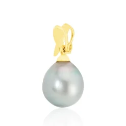 Histoire d'Or Pendentif Nilma Or Jaune Perle De Culture De Tahiti Et Diamant Clearance