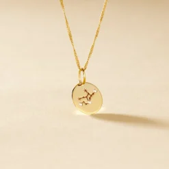 Histoire d'Or Pendentif Or Jaune Astraea Oxyde De Zirconium