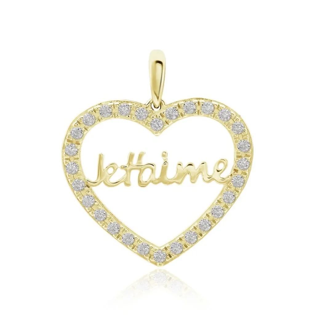 Histoire d'Or Pendentif Or Jaune Derry Oxyde De Zirconium Sale