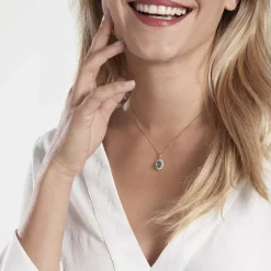 Histoire d'Or Pendentif Diamants or jaune emeraude Online