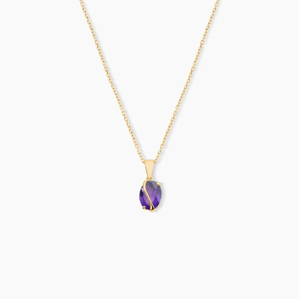 Histoire d'Or Pendentif Or Jaune Prudencia Améthyste or jaune amethyste violette New