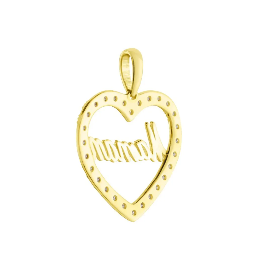 Histoire d'Or Pendentif Or Jaune Ramouna Oxyde De Zirconium Best
