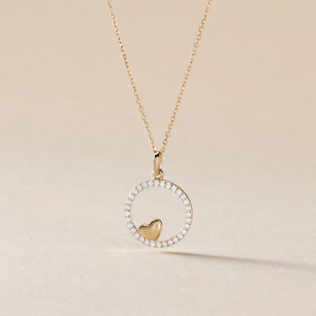 Histoire d'Or Pendentif Or Jaune Roman Oxyde New