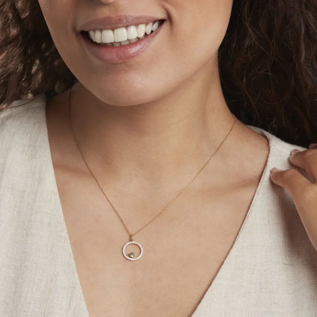 Histoire d'Or Pendentif Or Jaune Roman Oxyde New