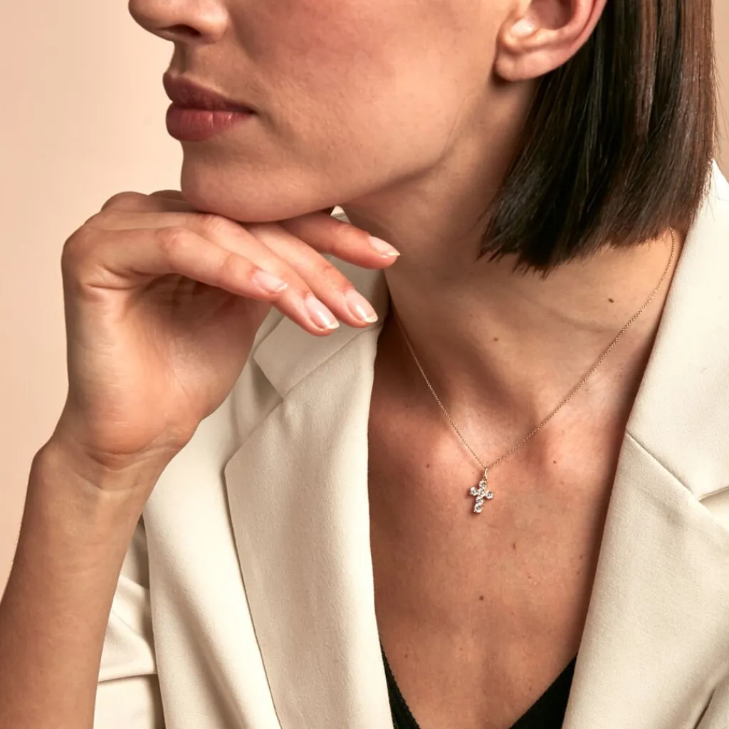 Histoire d'Or Pendentif Or Jaune Sebastian Oxyde De Zirconium Sale