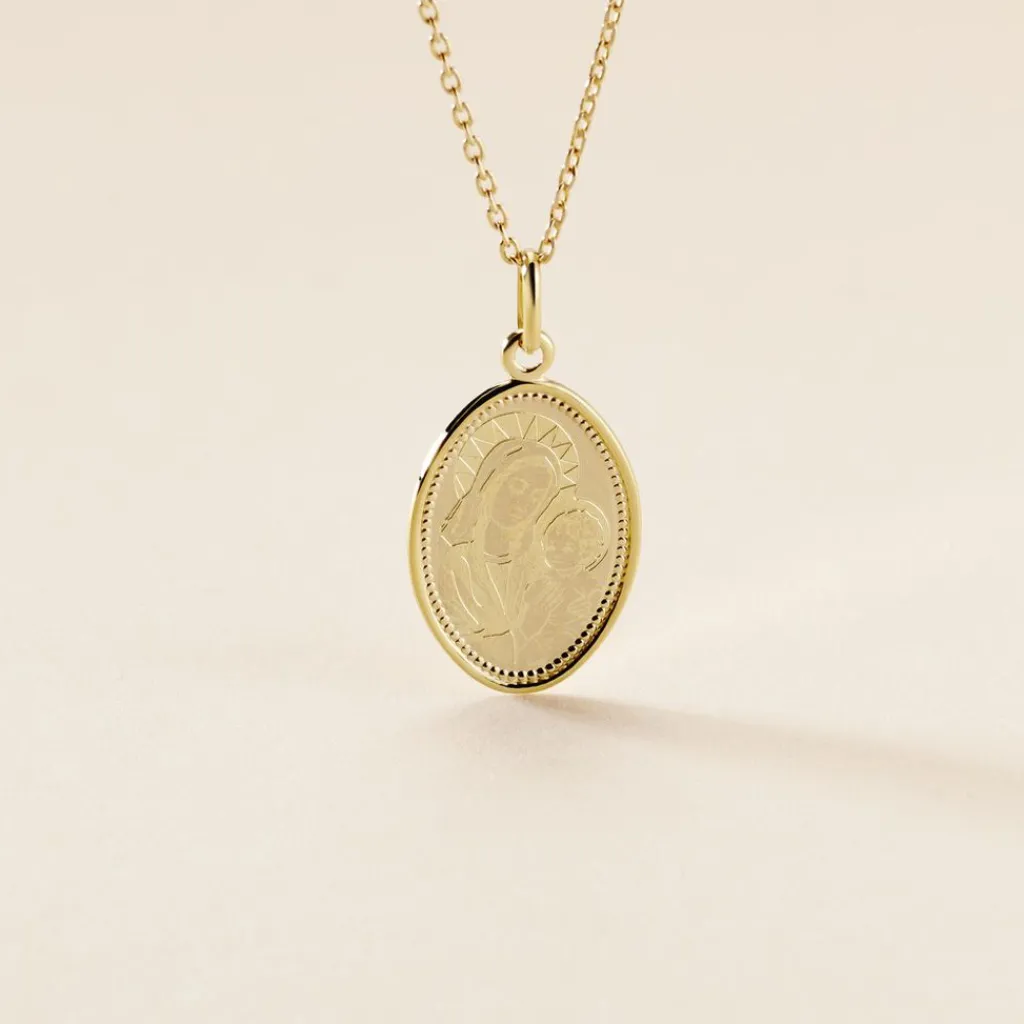 Histoire d'Or Pendentif Or Jaune Vierge A L'enfant Outlet
