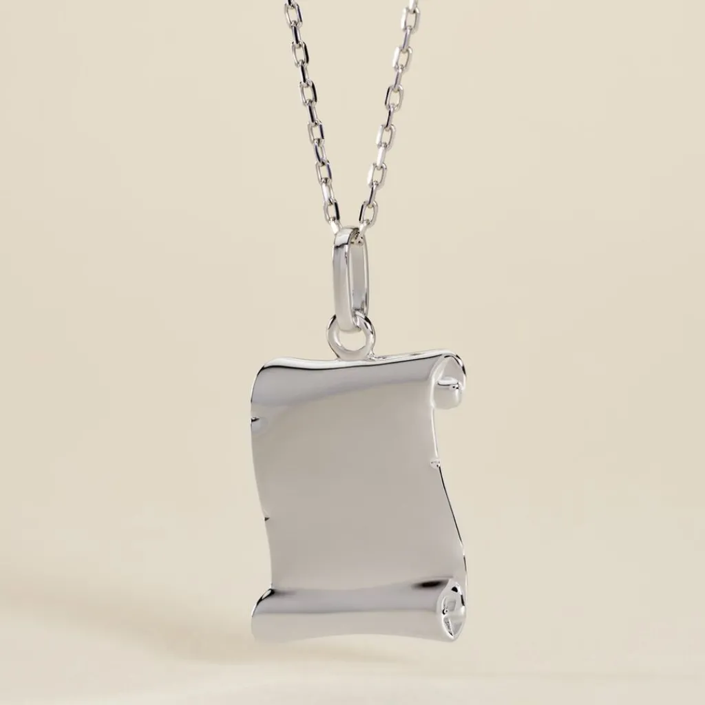 Histoire d'Or Pendentif Parchemin Argent Blanc Discount