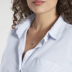 Histoire d'Or Pendentif Prudencia Or Blanc Saphir or blanc saphir noir Discount