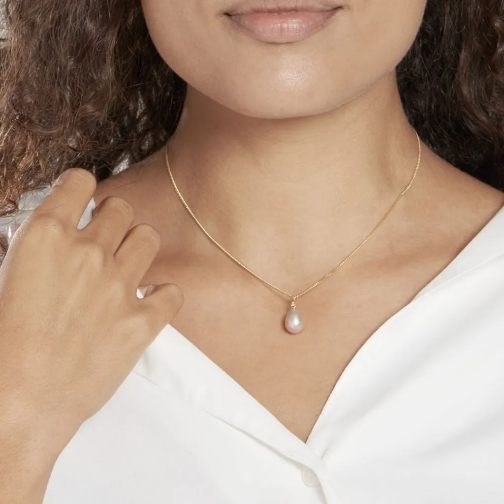 Histoire d'Or Pendentif Rose Or Jaune Perle De Culture Clearance