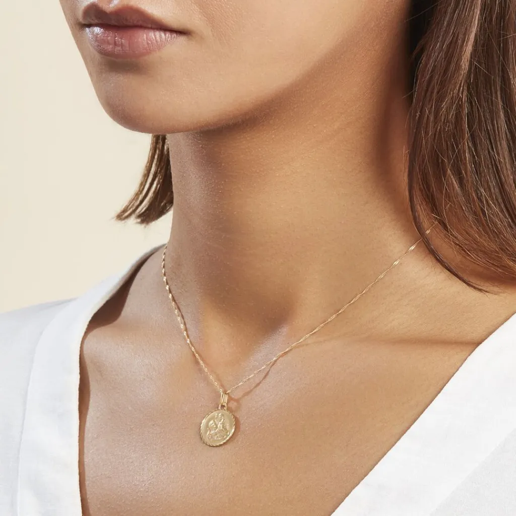 Histoire d'Or Pendentif Saint Christophe Diamante Or Jaune Best