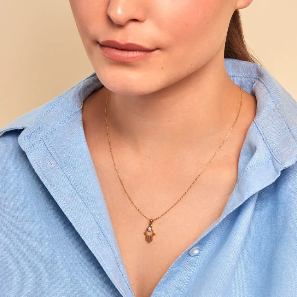 Histoire d'Or Pendentif Savine Plaqué Or Jaune Oxyde De Zirconium Best