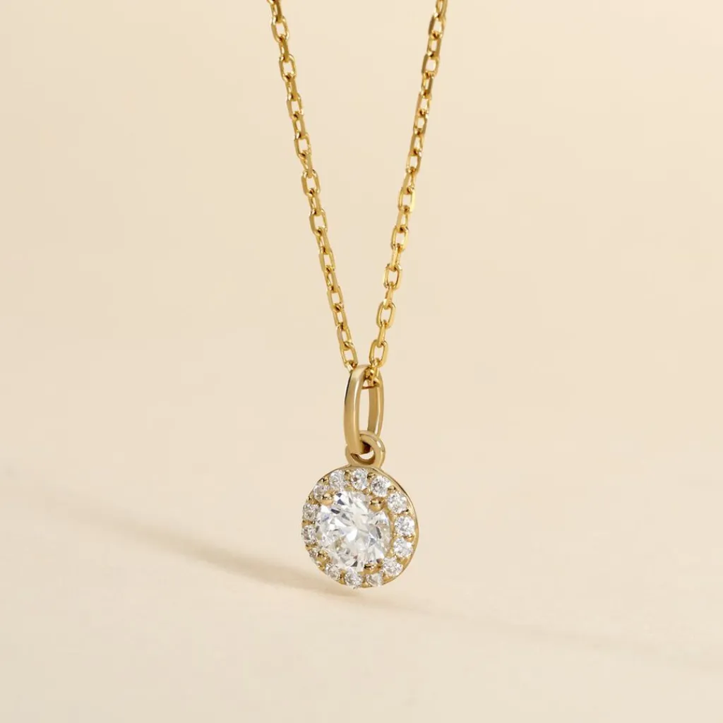 Histoire d'Or Pendentif Seghira Or Jaune Oxyde De Zirconium