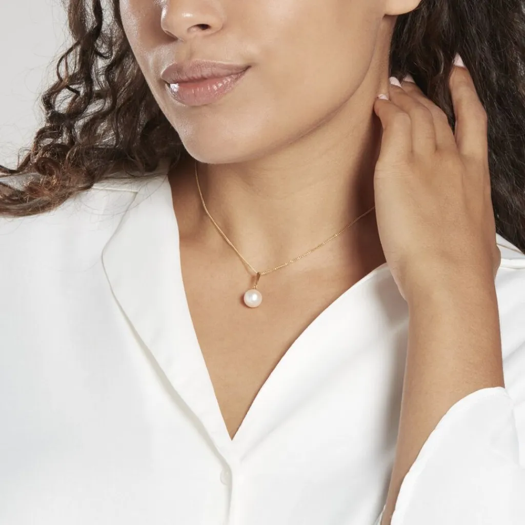 Histoire d'Or Pendentif Sibylle Or Jaune Perle De Culture Discount