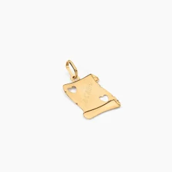 Histoire d'Or Pendentif Sirona Parchemin Message Or Jaune New