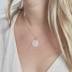 Histoire d'Or Pendentif Sirona Pastille Gravable Or Rose Online