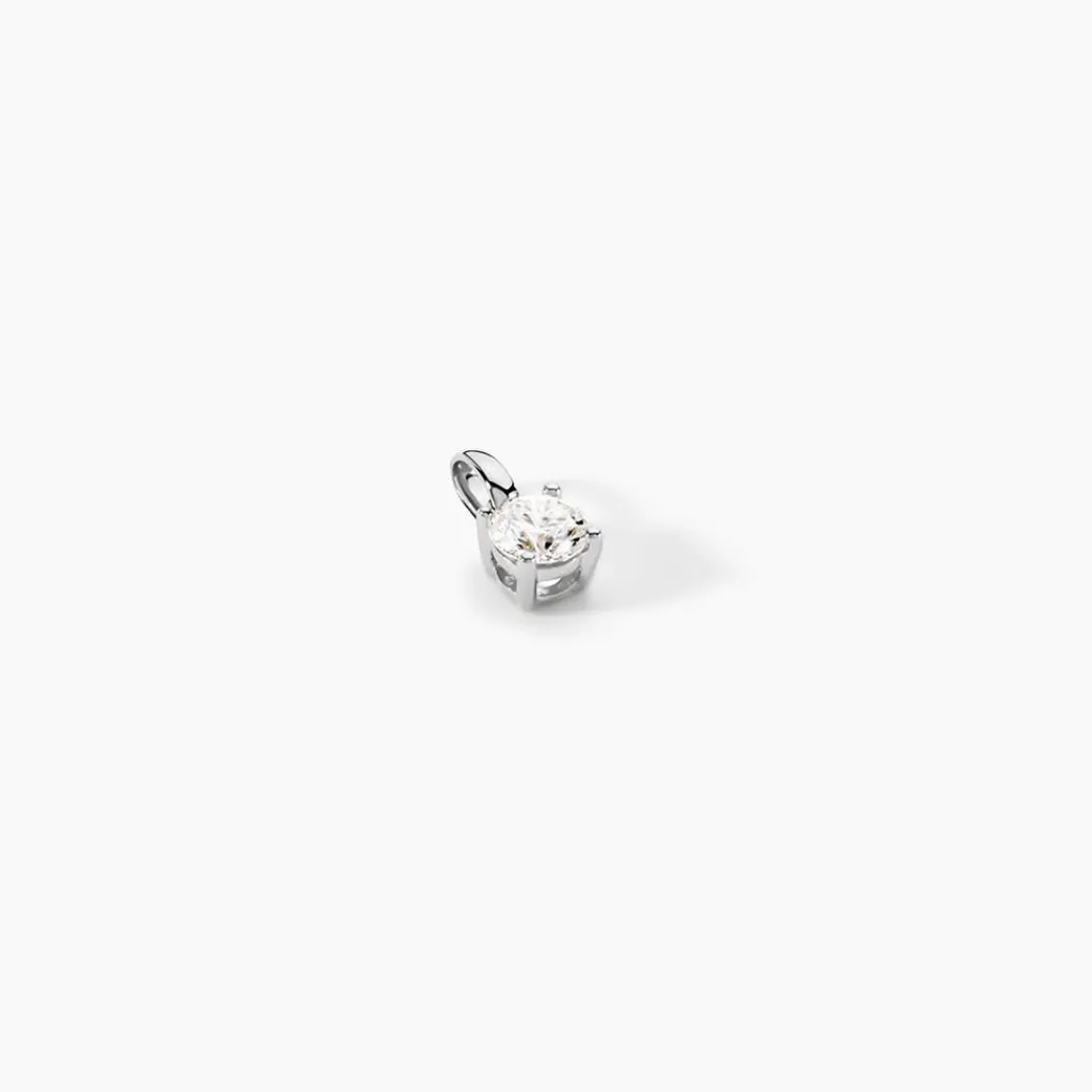 Histoire d'Or Pendentif Solitaire Aphrodite or blanc diamant Clearance