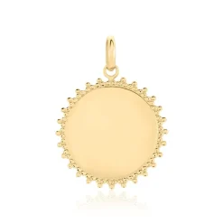 Histoire d'Or Pendentif Sunny Plaque Or Doré plaque or jaune