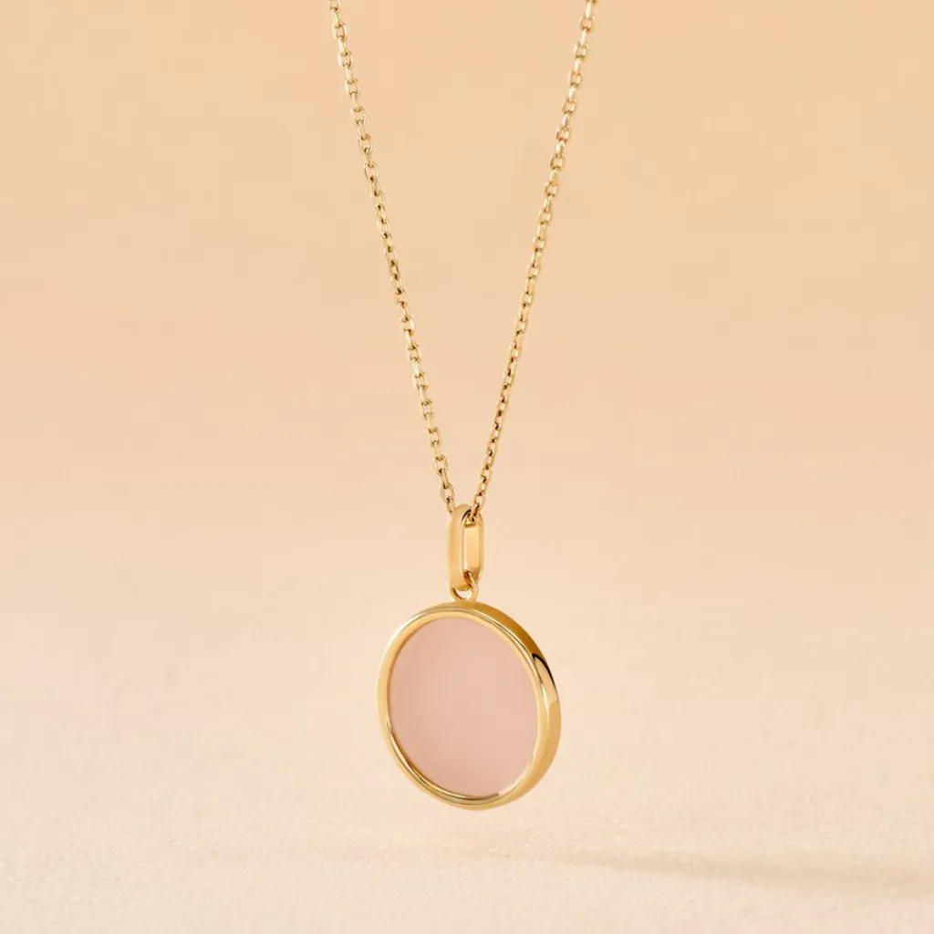 Histoire d'Or Pendentif Ultane Or Jaune Calcédoine or jaune calcédoine pêche Outlet