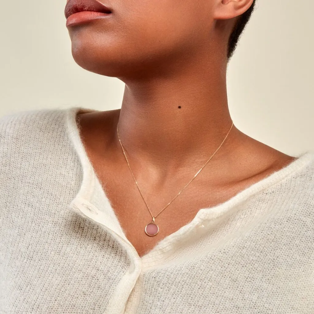 Histoire d'Or Pendentif Ultane Or Jaune Calcédoine or jaune calcédoine pêche Outlet