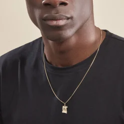 Histoire d'Or Pendentif Vierge A L'enfant Parchemin Or Jaune Outlet