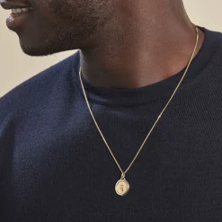 Histoire d'Or Pendentif Vierge Ovale Or Jaune Online