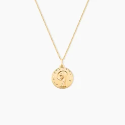 Histoire d'Or Pendentif Vierge Rond Diamante Or Jaune Online