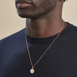 Histoire d'Or Pendentif Vierge Rond Or Jaune New